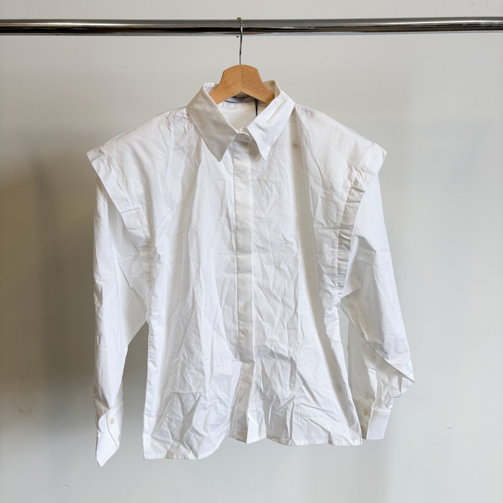 NONchalant White Button-Down Shirt